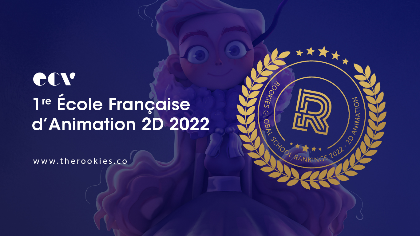 L'ECV est nommée 1ère école française en Animation 2D par The Rookies 🏆